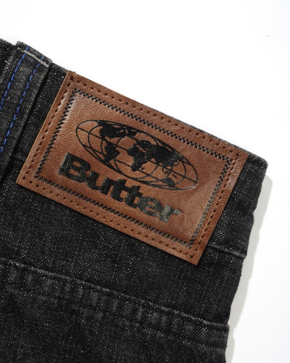 画像6: Butter Goods Serif Baggy Denim Jeans - Black / バターグッズ (6)