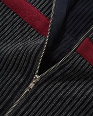 画像3: Butter Goods Bleach Zip-Thru Knit - Navy / バターグッズ (3)