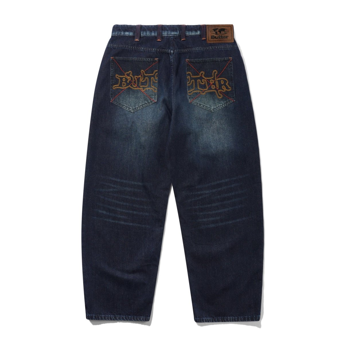 画像2: Butter Goods Serif Baggy Denim Jeans - Dark Indigo / バターグッズ (2)