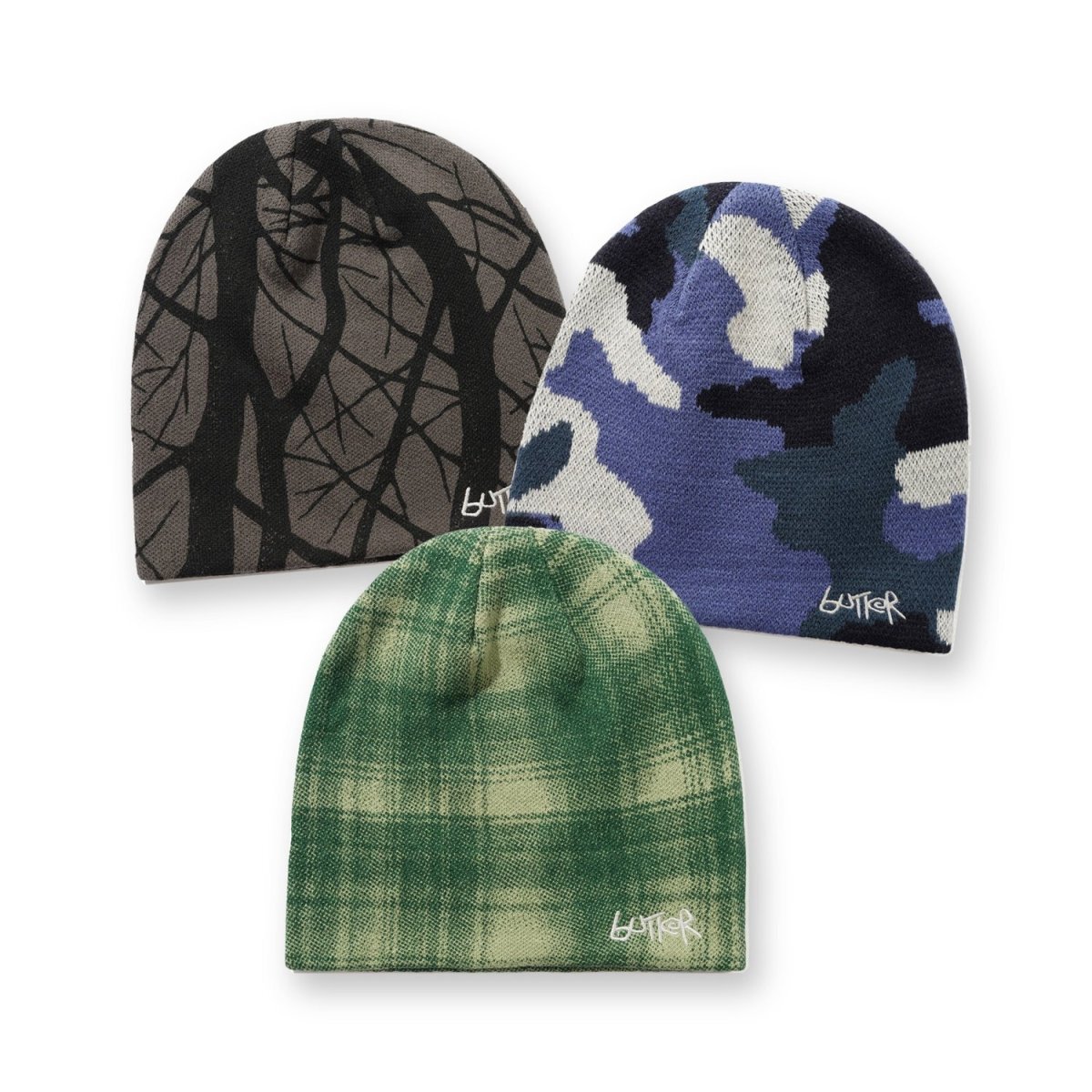 画像1: Butter Goods Abseil Skully Beanie / バターグッズ ビーニー (1)