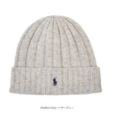 画像5: Polo Ralph Lauren Signature Pony Wool-Blend Beanie / ポロラルフローレン (5)