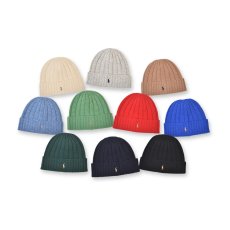 画像1: Polo Ralph Lauren Signature Pony Wool-Blend Beanie / ポロラルフローレン (1)