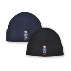画像1: Polo Ralph Lauren Bear Rib-Knit Beanie / ポロラルフローレン (1)