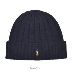 画像4: Polo Ralph Lauren Signature Pony Wool-Blend Beanie / ポロラルフローレン (4)