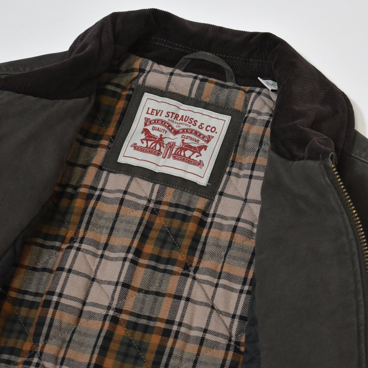 画像4: Levi's Cotton Canvas Easy Barn Jacket - Olive / リーバイス ジャケット (4)