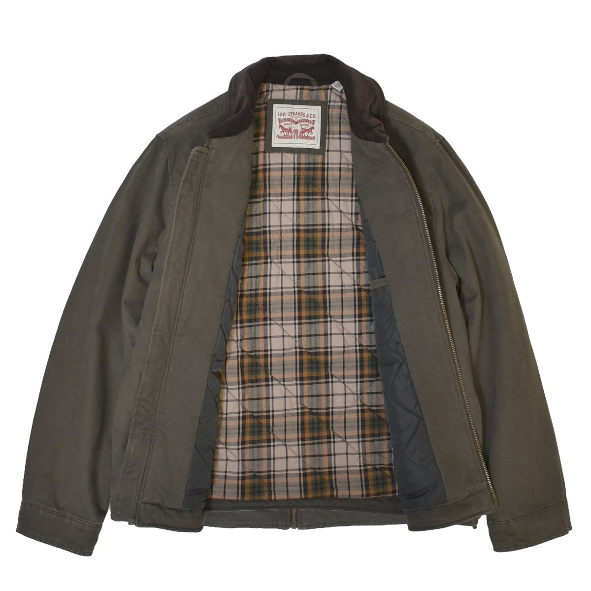 画像2: Levi's Cotton Canvas Easy Barn Jacket - Olive / リーバイス ジャケット (2)