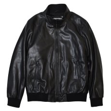 画像2: DKNY Faux Leather Moto Jacket - Black / ダナキャランニューヨーク レザージャケット (2)
