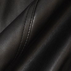 画像10: DKNY Faux Leather Moto Jacket - Black / ダナキャランニューヨーク レザージャケット (10)