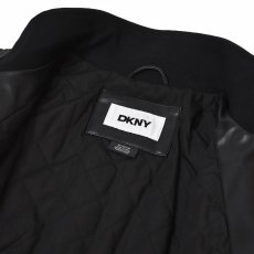 画像5: DKNY Faux Leather Moto Jacket - Black / ダナキャランニューヨーク レザージャケット (5)