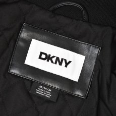 画像6: DKNY Faux Leather Moto Jacket - Black / ダナキャランニューヨーク レザージャケット (6)