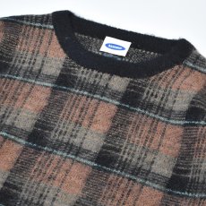 画像3: RAWDRIP Mohair Check Crew Sweater - Black (3)