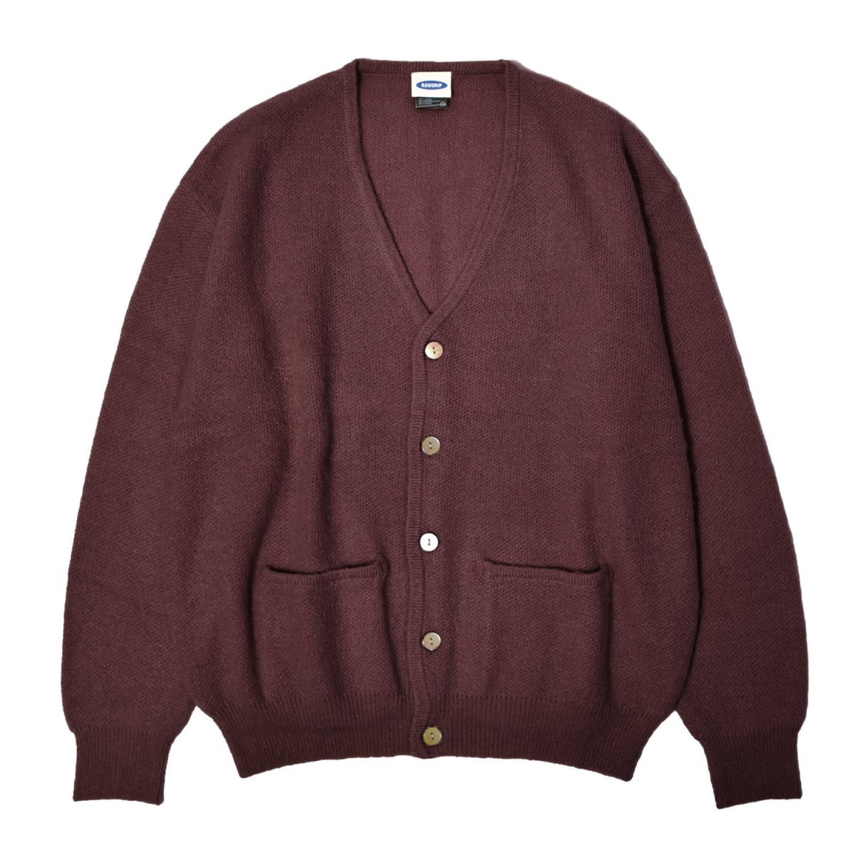 画像1: RAWDRIP Mohair Knit Cardiigan -  Dark Brown (1)