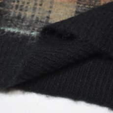 画像4: RAWDRIP Mohair Check Crew Sweater - Black (4)