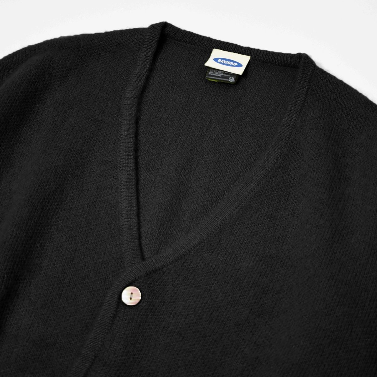 画像2: RAWDRIP Mohair Knit Cardiigan - Black (2)