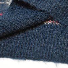 画像4: RAWDRIP Mohair Check Crew Sweater - Navy (4)