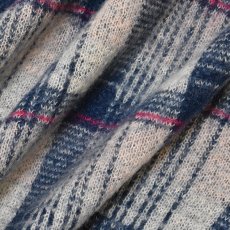 画像5: RAWDRIP Mohair Check Crew Sweater - Navy (5)