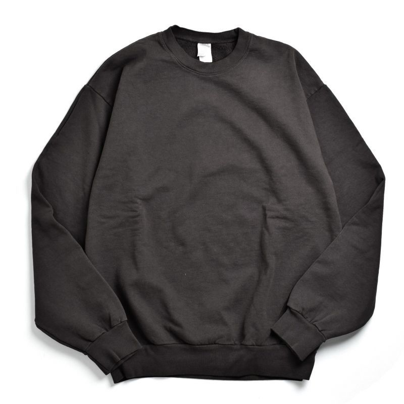画像1: Los Angeles Apparel 14oz Heavy Fleece Crewneck - Black (1)