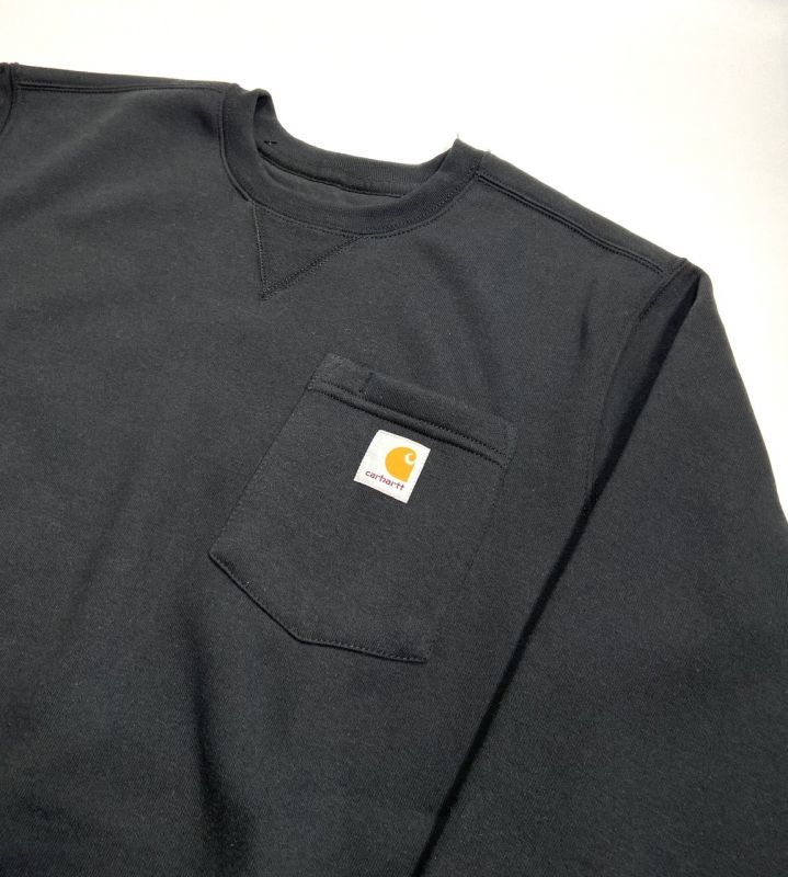 Carhartt Crewneck Pocket Sweatshirts Black / カーハート クルー 