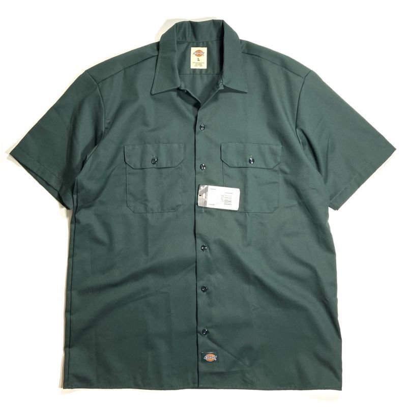 Dickies Short Sleeve Work Shirts Hunter Green ディッキーズ ショートスリーブ ワークシャツ ハンターグリーン Rawdrip Dickies Short Sleeve Work Shirts Hunter Green ディッキーズ ショートスリーブ ワークシャツ ハンターグリーン Rawdrip