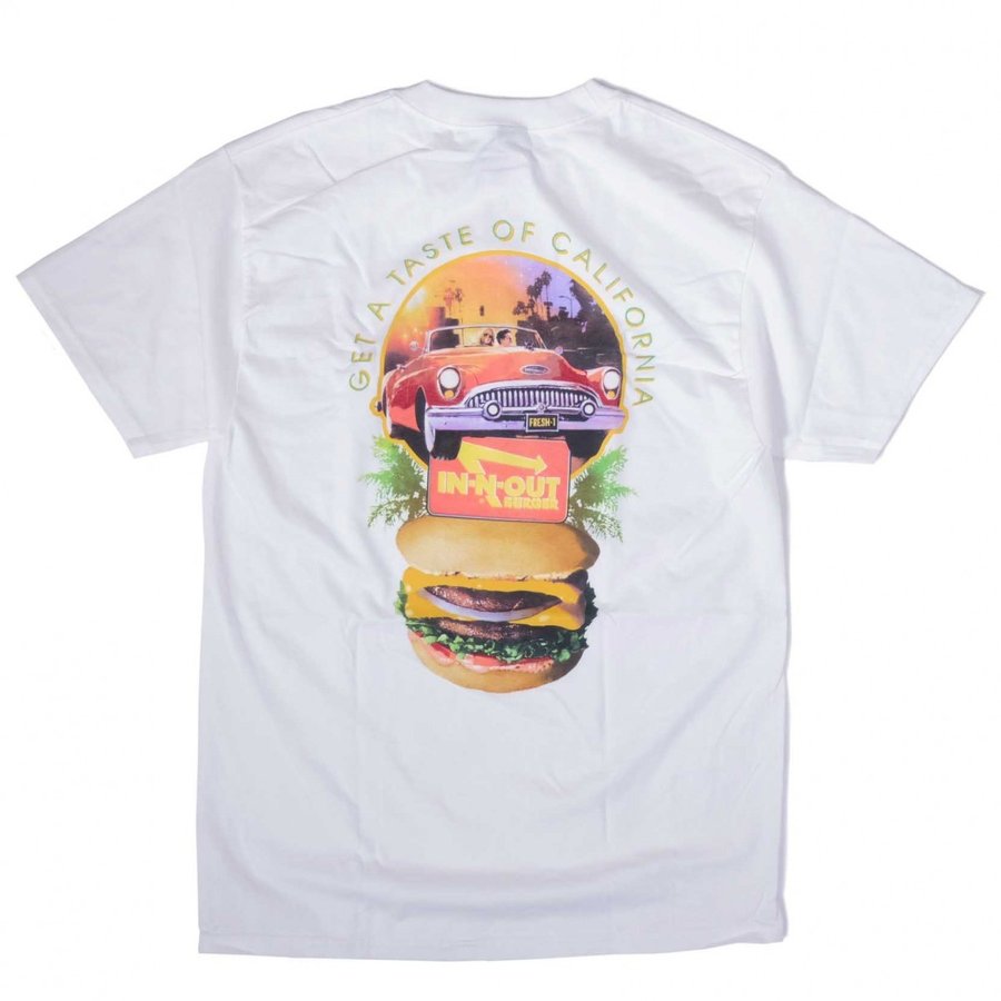 画像1: In-N-Out Burger 1993 Taste Of California S/S T-Shirts White / インアンドアウトバーガー ショートスリーブ Tシャツ ホワイト (1)