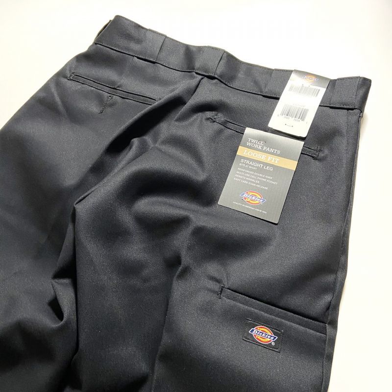 Dickies Loose Fit Double Knee Work Pants Black / ディッキーズ