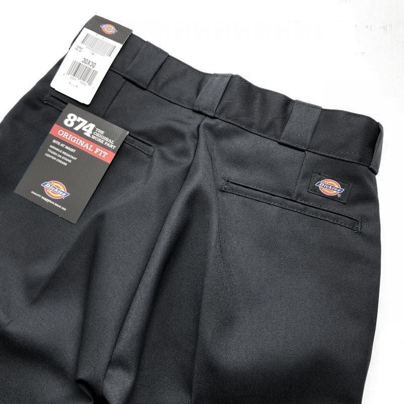 Dickies 874 Work Pants Black (BK) / ディッキーズ 874 ワークパンツ ブラック - RAWDRIP