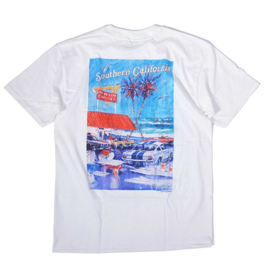 画像1: In-N-Out Burger 1992 At The Beach S/S T-Shirts White / インアンドアウトバーガー ショートスリーブ Tシャツ ホワイト (1)