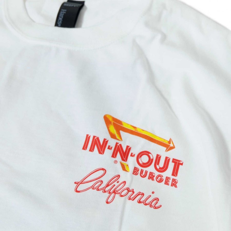 In-N-Out Burger 1992 At The Beach Short Sleeve T-Shirts White 