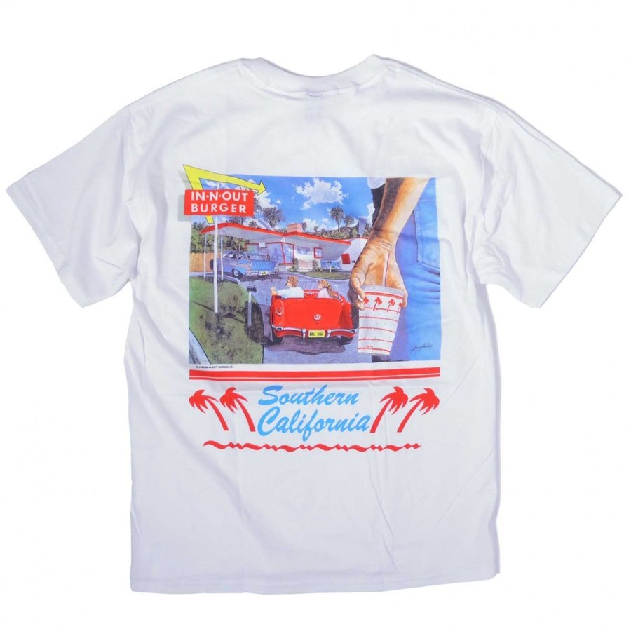 画像1: In-N-Out Burger 1990 S/S T-Shirts White / インアンドアウトバーガー ショートスリーブ Tシャツ ホワイト (1)