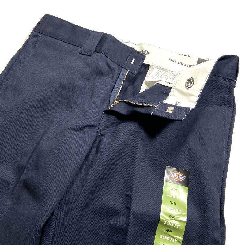 Dickies 873 Slim Fit Straight Leg Work Pants Navy / ディッキーズ 873 スリムフィット  ストレート レッグ ワーク パンツ ネイビー - RAWDRIP