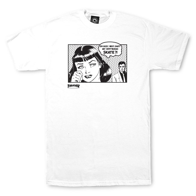 Thrasher Boyfriend Short Sleeve T Shirts White スラッシャー ショートスリーブ Tシャツ ホワイト Rawdrip