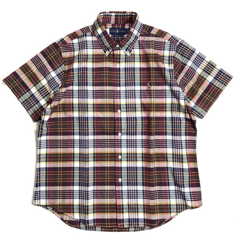 ralph lauren burgundy oxford shirt
