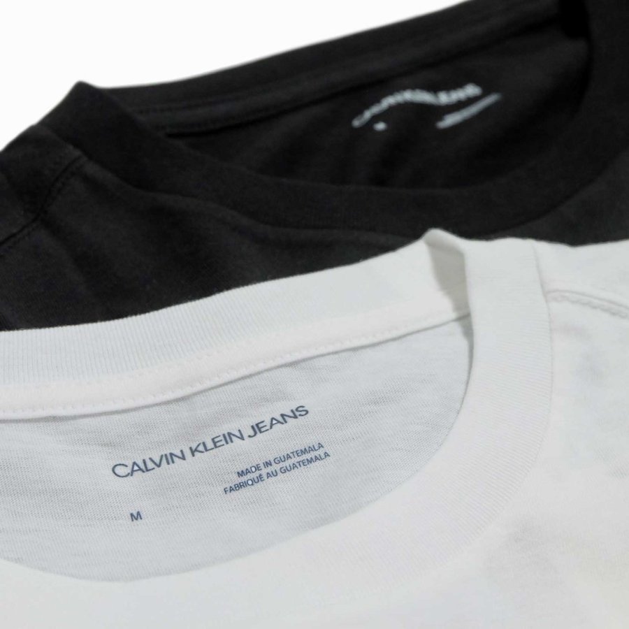 Calvin Klein Jeans Monogram Logo Long Sleeve T-Shirts White 