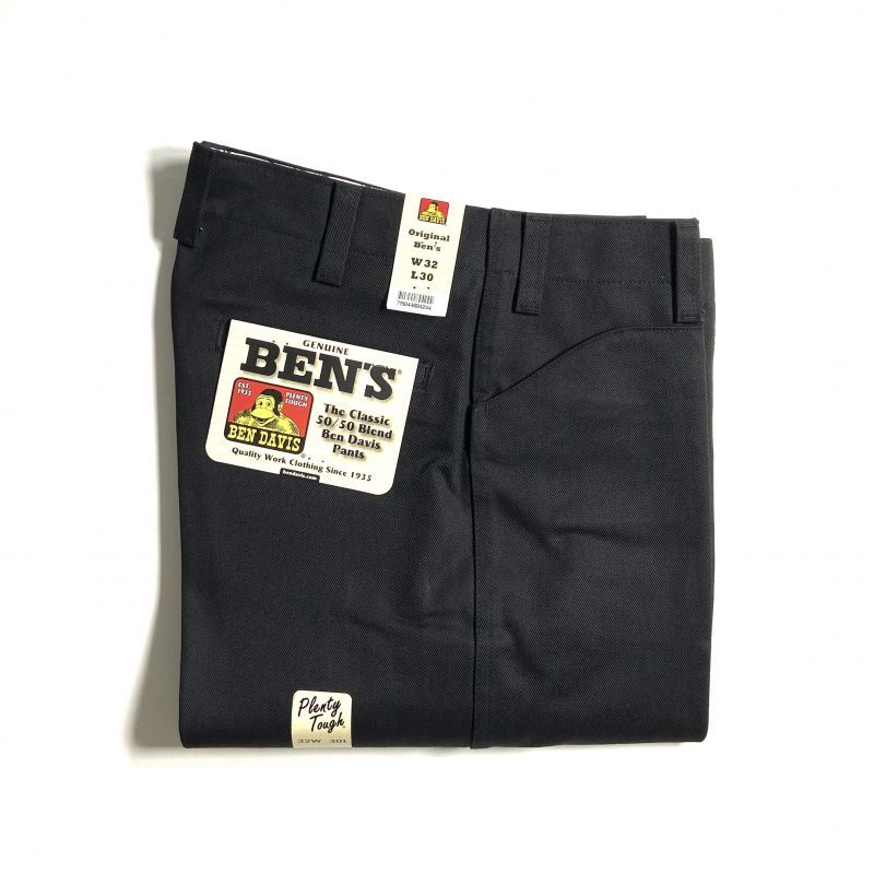 o373☆BEN DAVIS ベンデイビス☆W31 黒 ブラック ワークパンツo373 