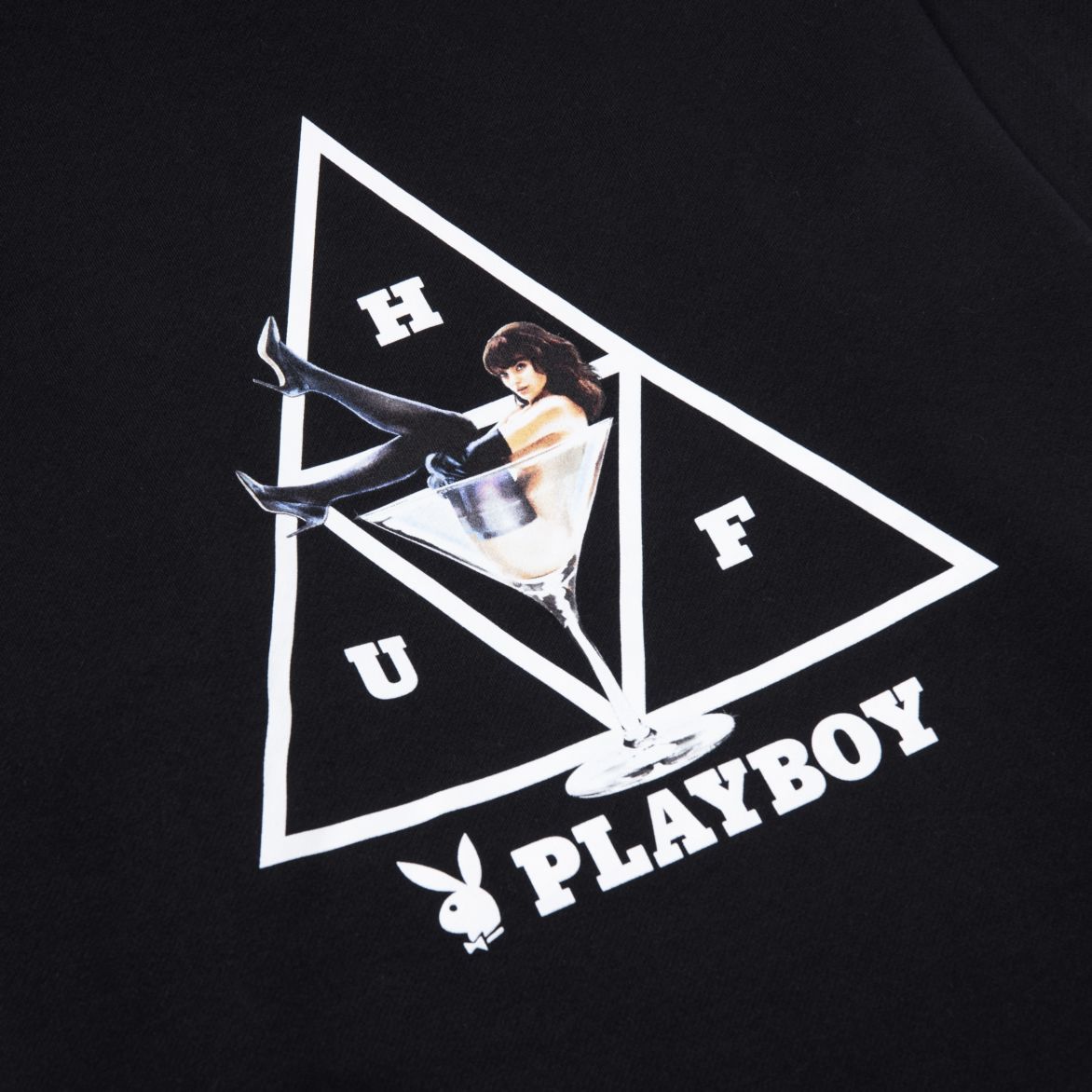 Huf X Playboy Bunny Tt Pullover Hoodie Black ハフ プレイボーイ プルオーバーフーディ ブラック Rawdrip