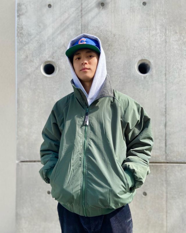 GAME Sportswear Fleece Lining Warm Up Jacket Green / ゲーム