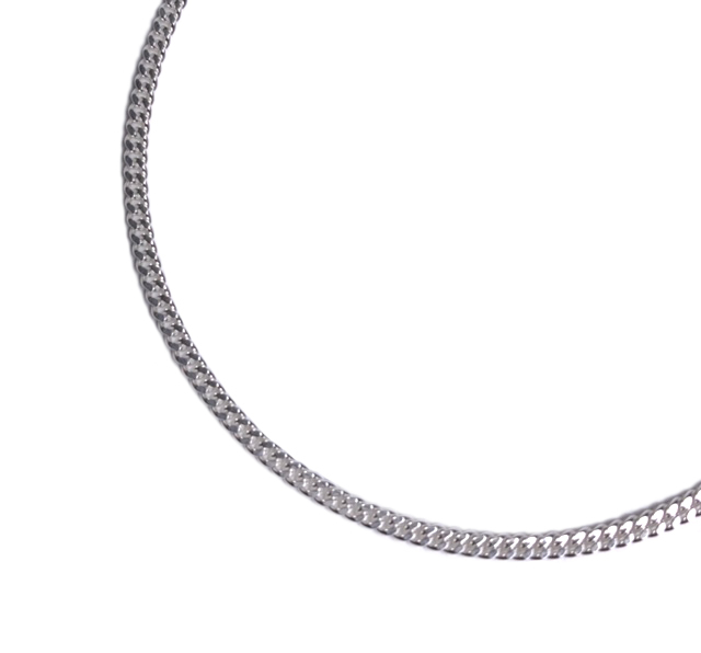 925 Sterling Silver 1.5mm Curb Link Chain Necklace / 925 シルバー 