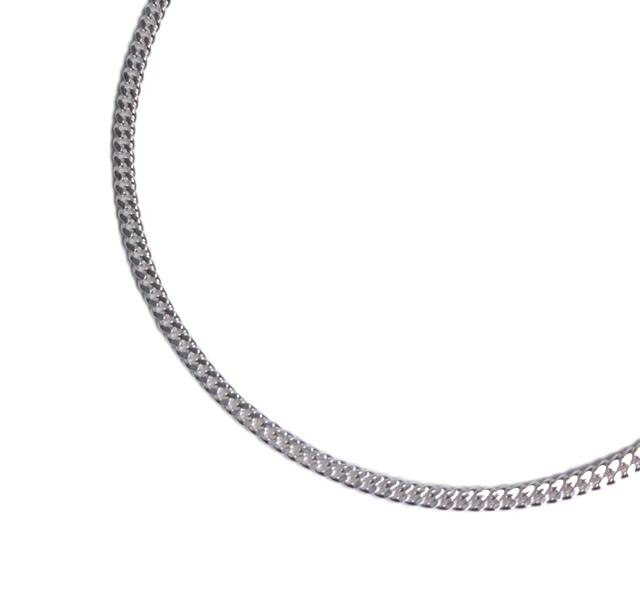 925 Sterling Silver 1.5mm Curb Link Chain Necklace / 925 シルバー