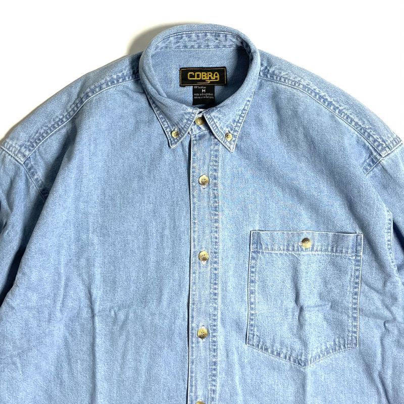 Cobra Caps L/S Heavyweight Denim Shirts Sky / コブラ ロング