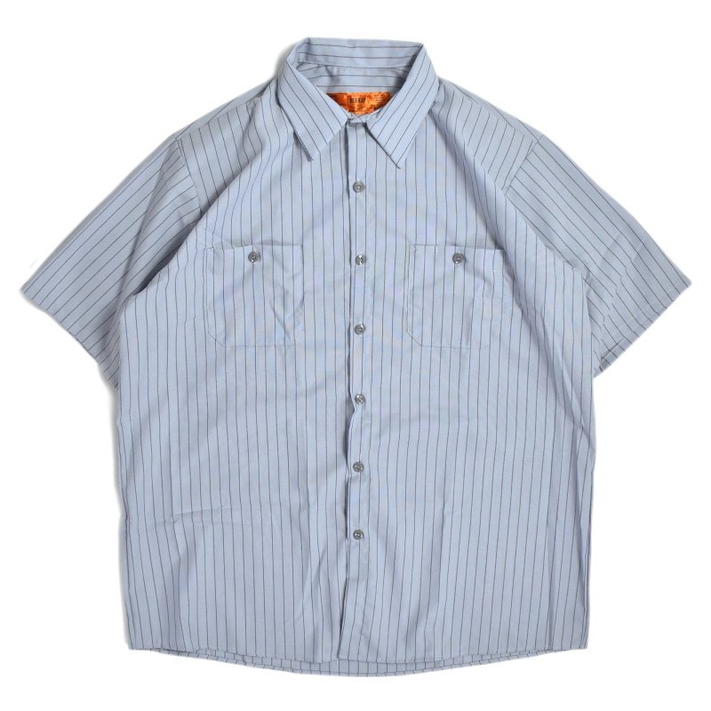 Red Kap S/S Stripe Work Shirts Light Blue x Navy / レッドキャップ