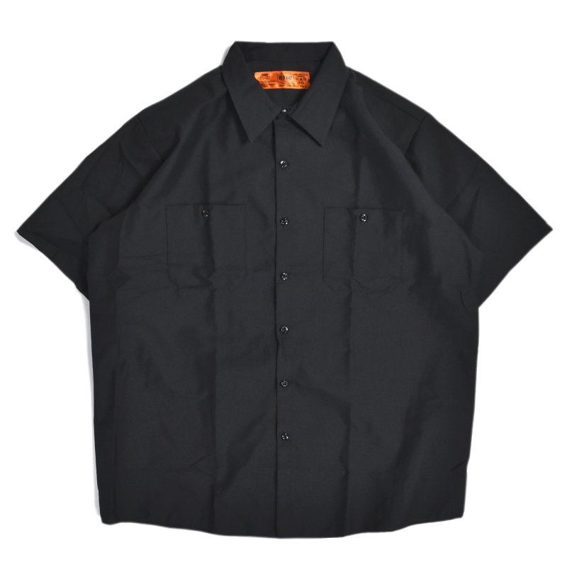 画像1: Red Kap S/S Industrial Work Shirts Black / レッドキャップ ショートスリーブ インダストリアル ワークシャツ ブラック (1)