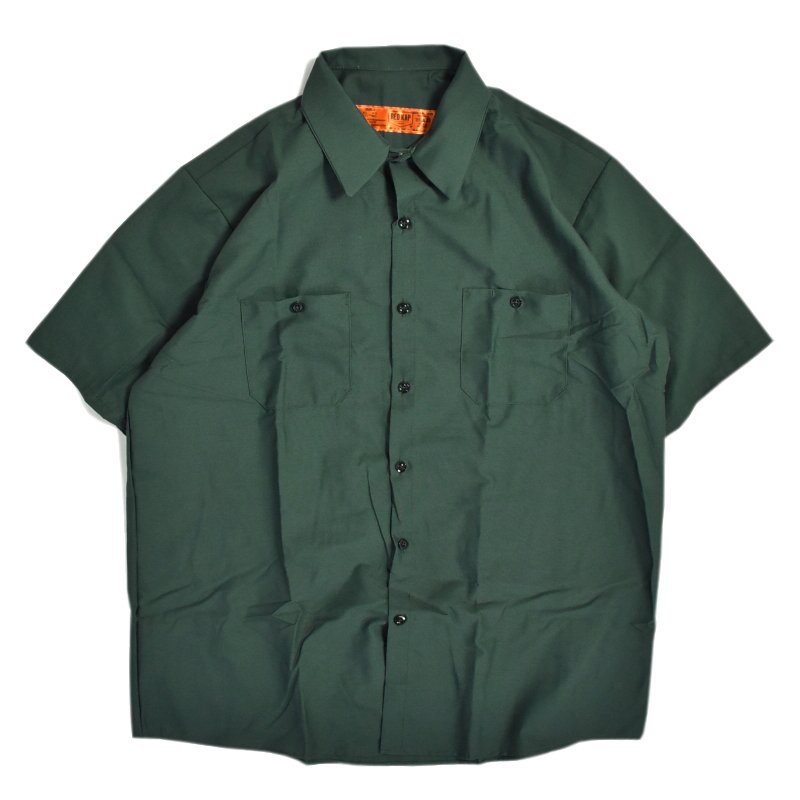画像1: Red Kap S/S Industrial Work Shirts Spruce Green / レッドキャップ ショートスリーブ インダストリアル ワークシャツ スプルースグリーン (1)