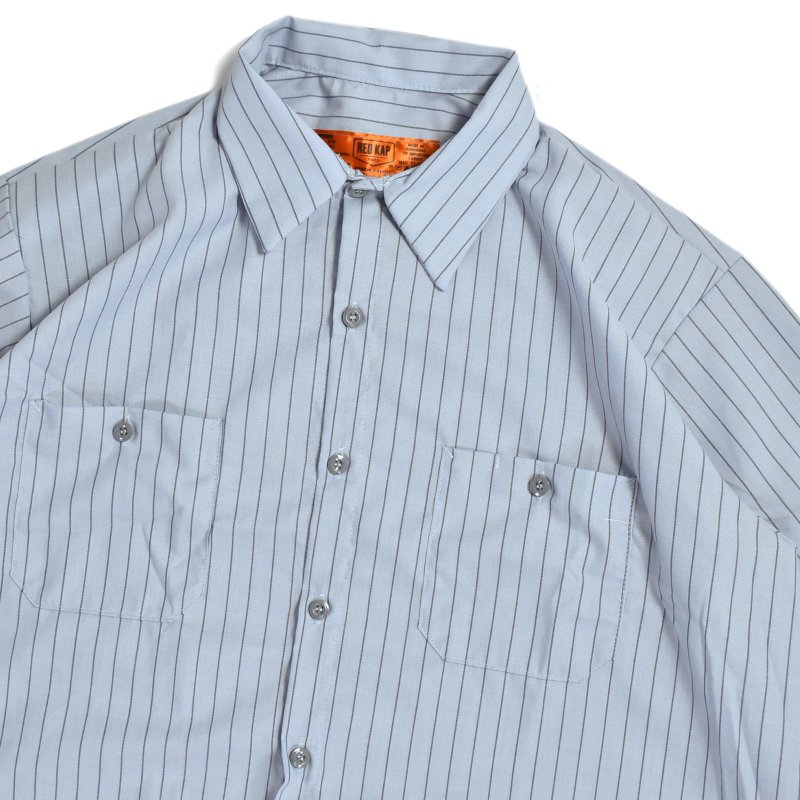 Red Kap S/S Stripe Work Shirts Light Blue x Navy / レッドキャップ