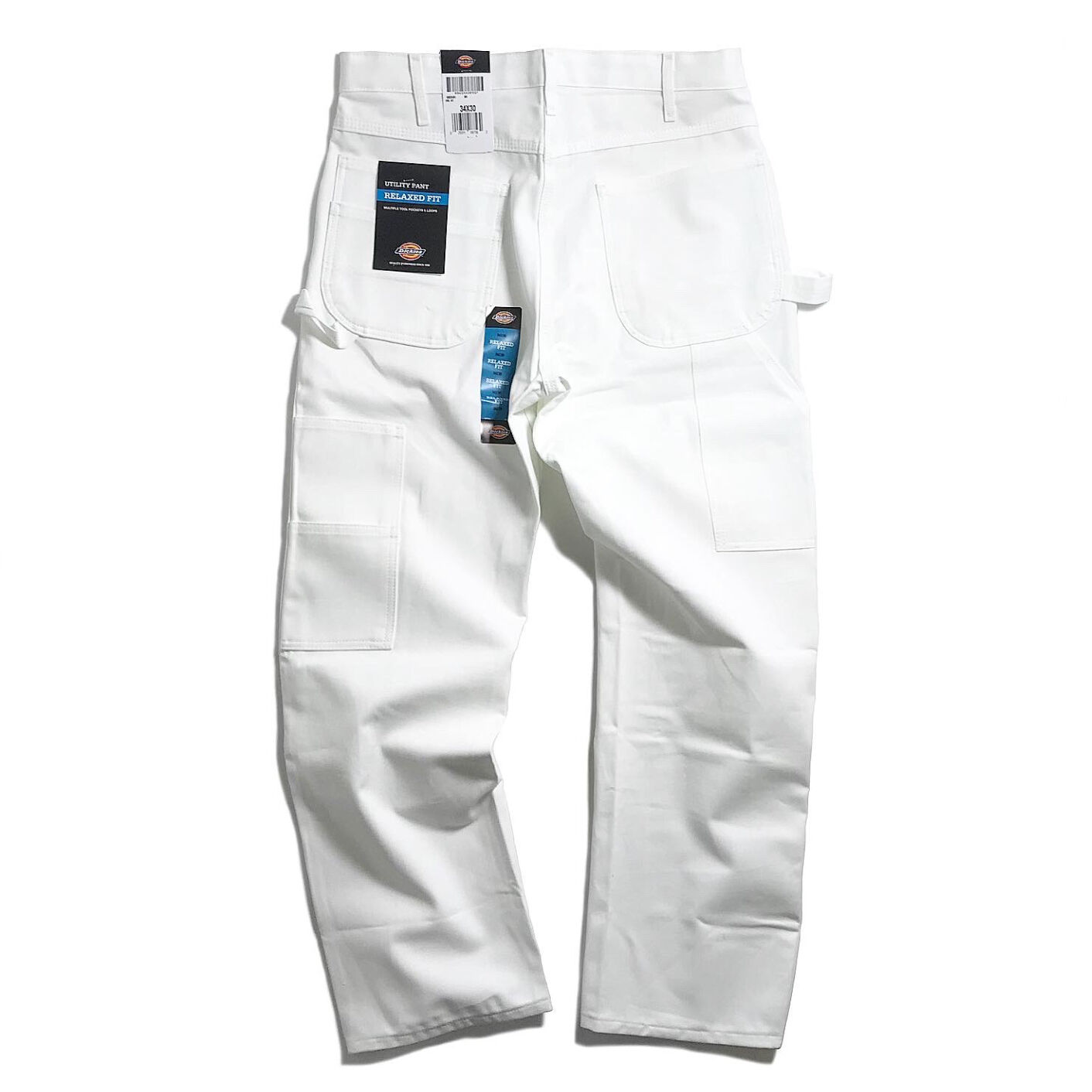 Dickies Relaxed Fit Utility Pants White / ディッキーズ リラックス フィット ユーティリティ ペインターパンツ  ホワイト - RAWDRIP