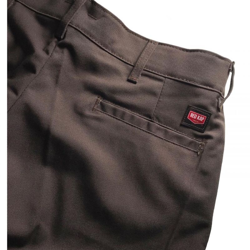 REDKAP PT20 WORK PANTS BROWN W32 L30