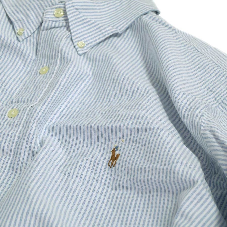 Polo Ralph Lauren L/S Oxford B.D Shirts Blue Stripe / ポロ ラルフ 
