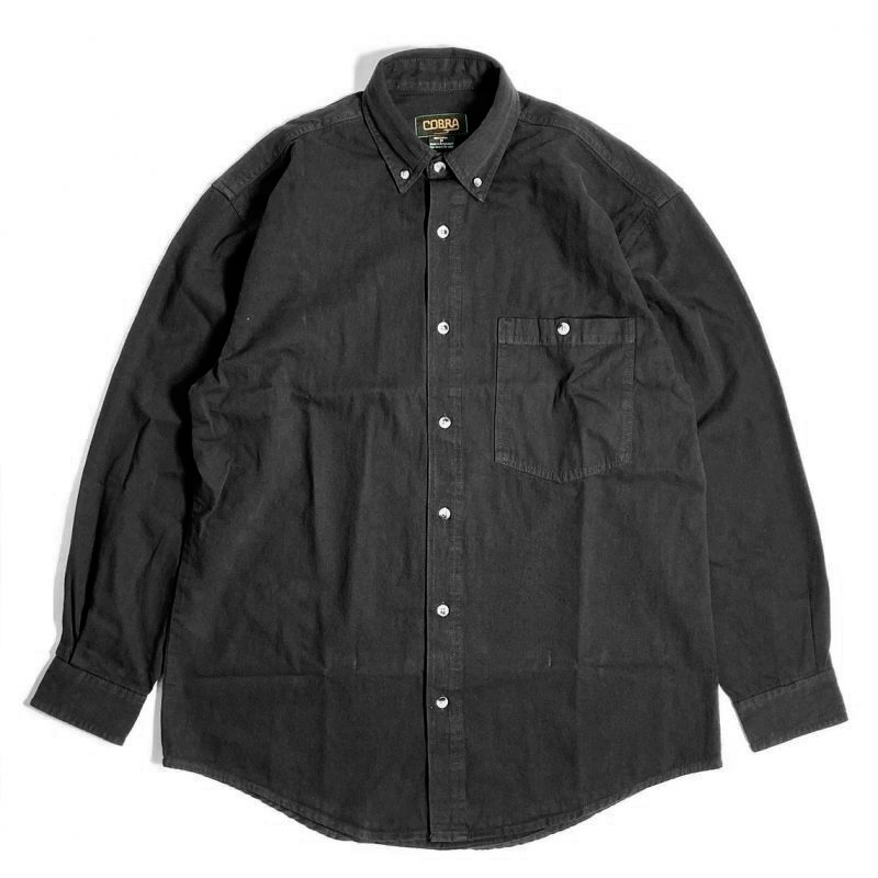 Cobra Caps L/S Heavyweight Denim Shirts Black / コブラ ロング