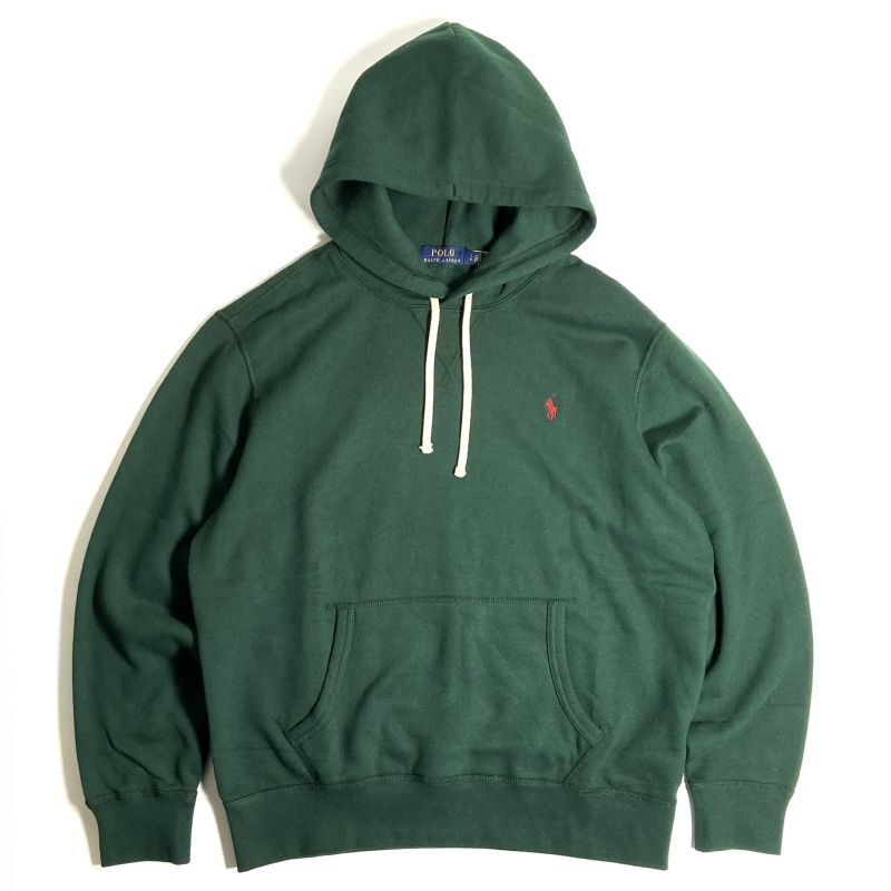 Polo Ralph Lauren Fleece Pullover Hoody College Green / ポロ