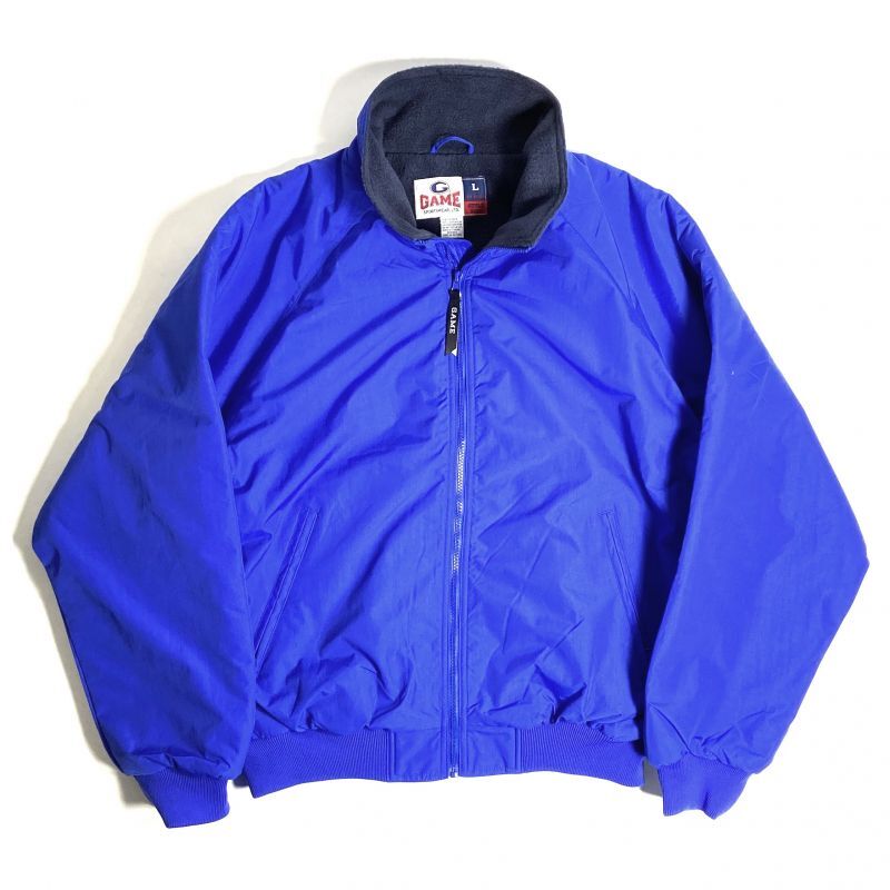 画像1: GAME Sportswear Fleece Lining Warm Up Jacket Royal / ゲームスポーツウェア フリースライニング ウォームアップジャケット ロイヤル (1)