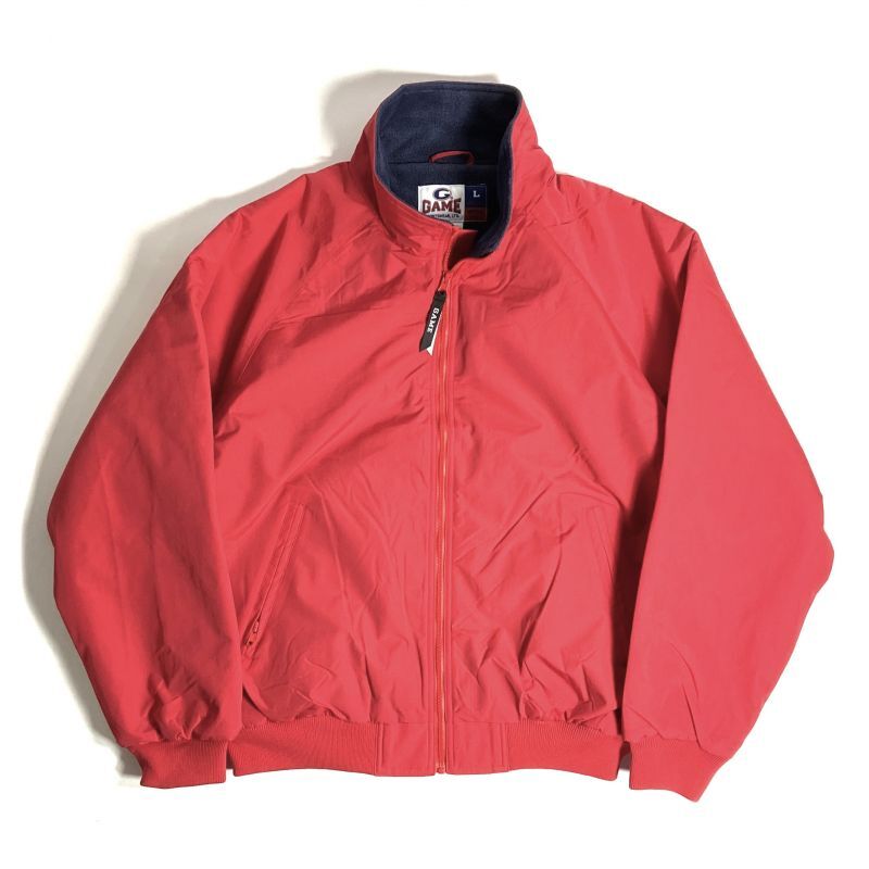 画像1: GAME Sportswear Fleece Lining Warm Up Jacket Red / ゲームスポーツウェア フリースライニング ウォームアップジャケット レッド (1)
